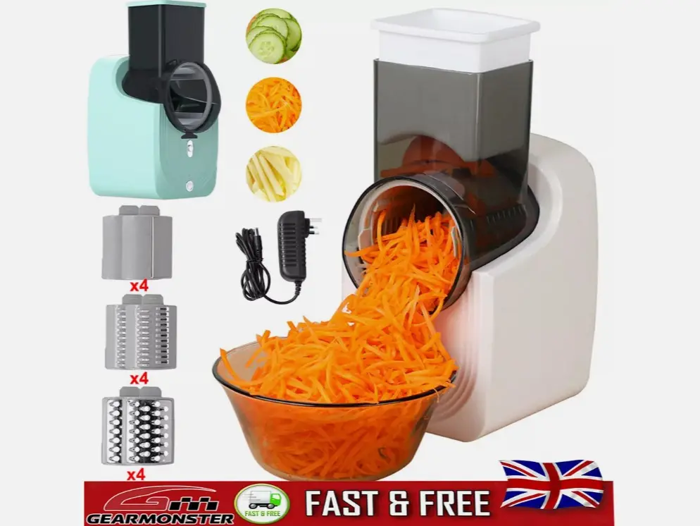 Electric Salad Slicer Fruit Cutter Vegetable Cheese Grater Chopper Maker Kitchen Utensils