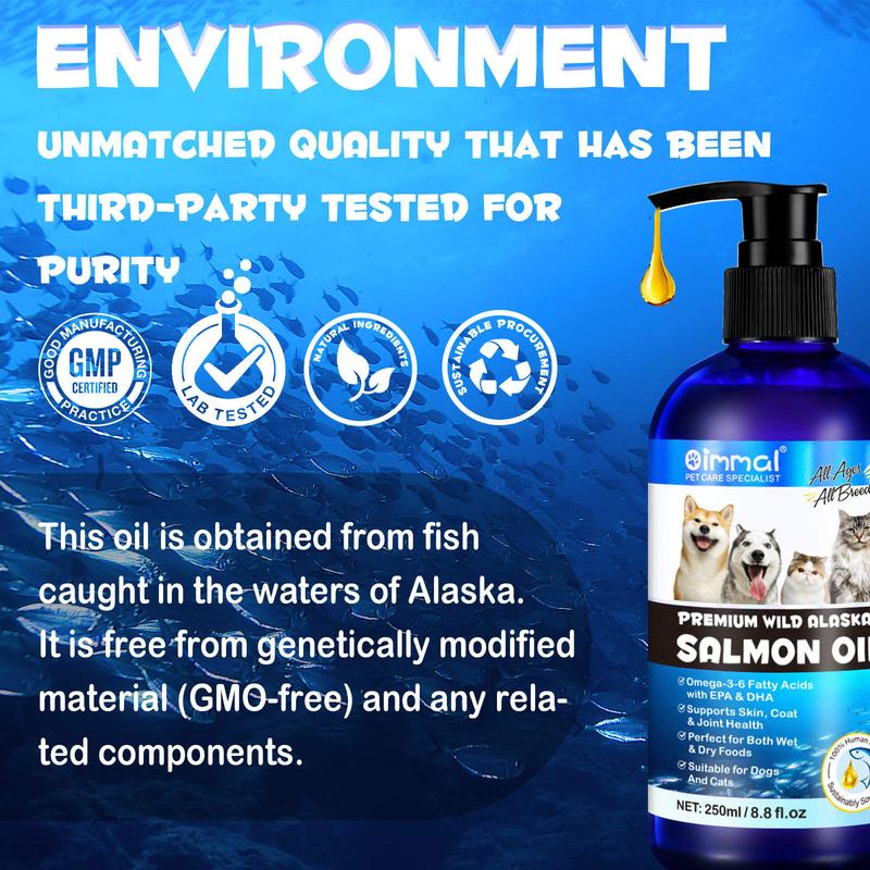 Product Introduction of Premium wild Alaska salmon oil for dogs and cats 1