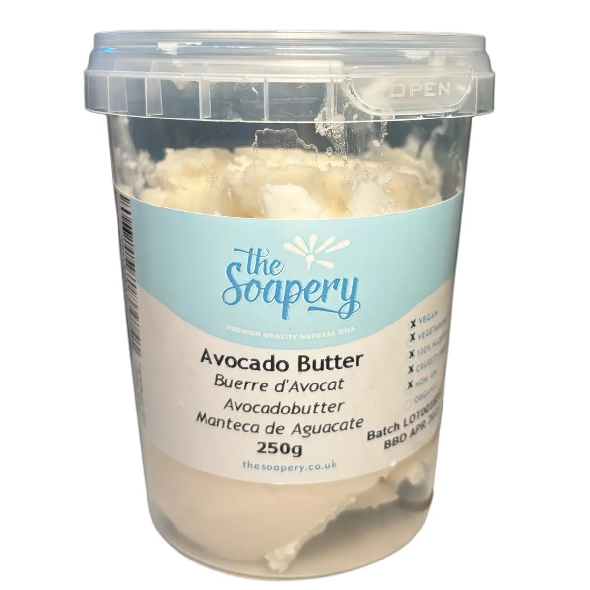 250g Raw Avocado Butter for Skincare -Oil - Body Care Skin Repair Lotions Comfort Cosmetic