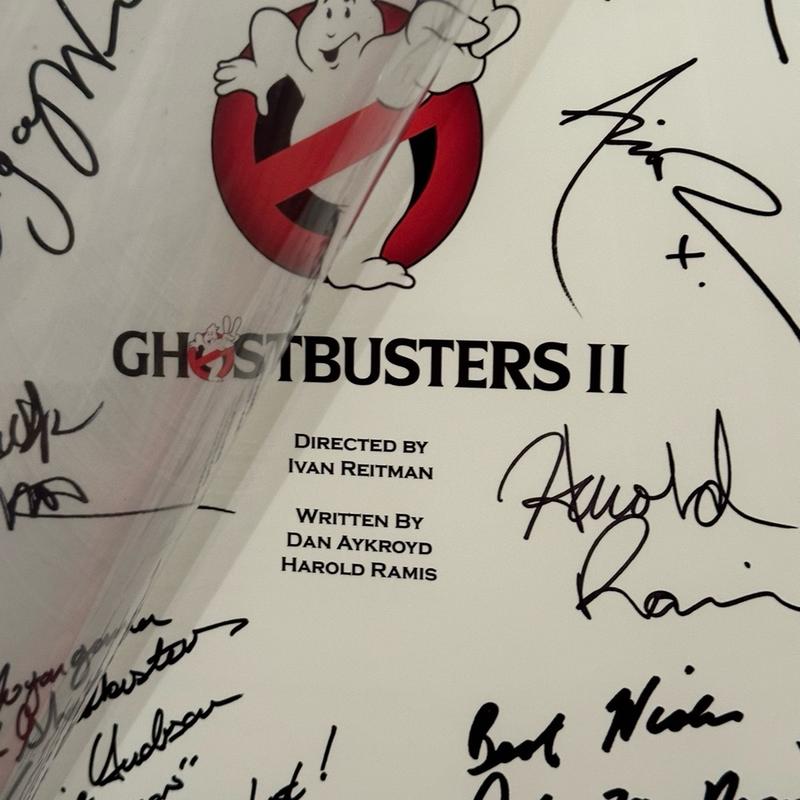GHOSTBUSTERS 2 Movie Script with Printed Cast Autographs 3