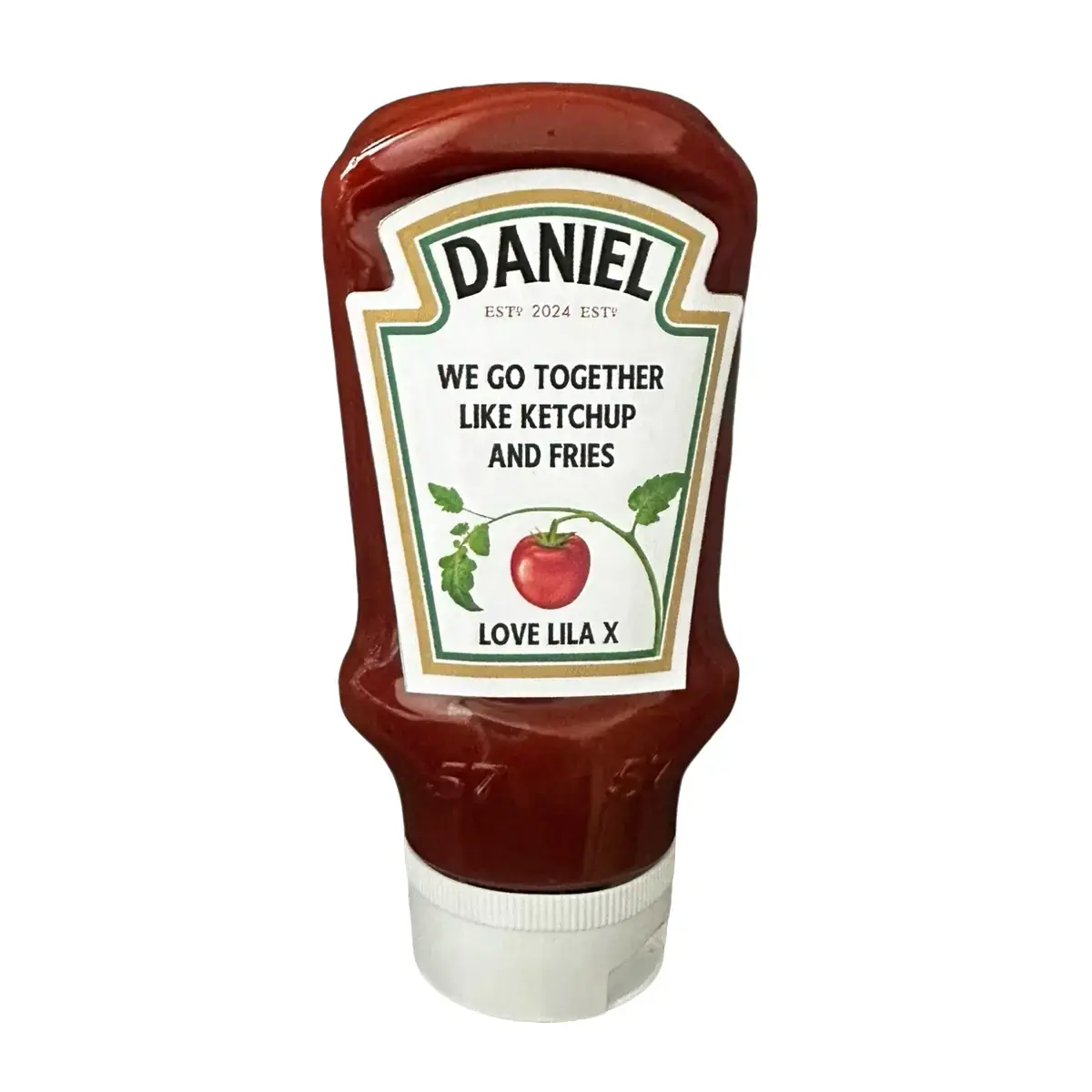 Personalised Ketchup Label - Stocking Filler - Novelty