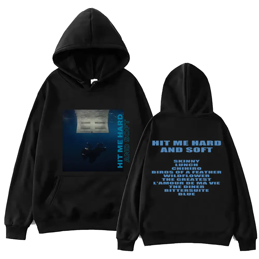 Hit Me Hard And Soft Billie Hoodie Harajuku Pullover Tops Sweatshirt Fans Gift Menswear Man Long Sleeve