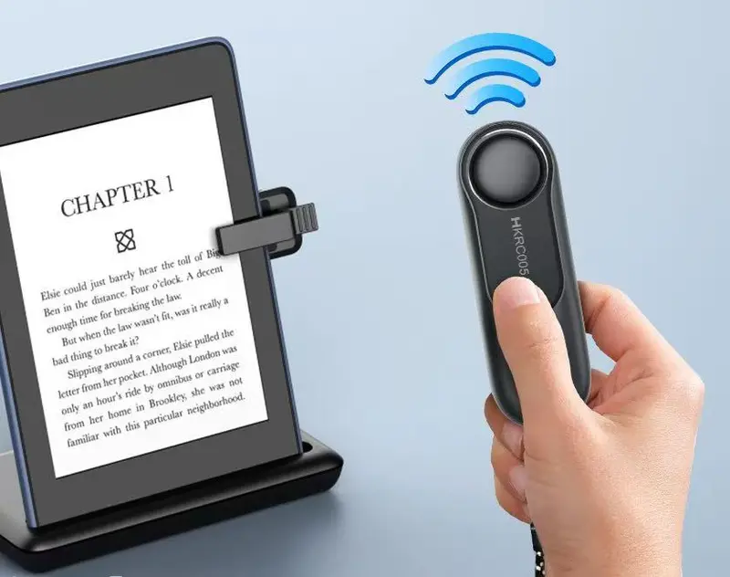 RF Remote Control Page Turner For Kindle, Ipad Surface Comics, For IPhone, Android Tablets Reading Novels Taking Photos Accessories Selfie 0