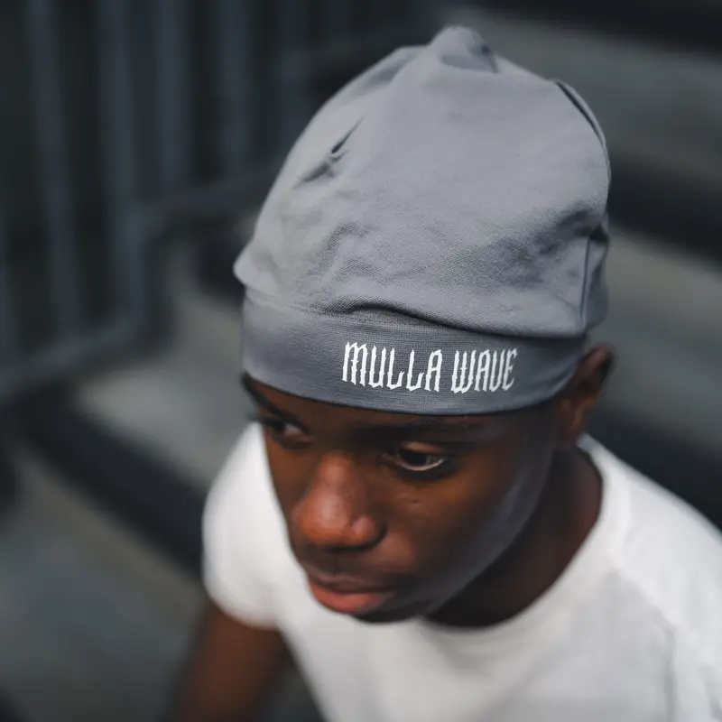 MULLA WAVE (BLACK) skull cap 2