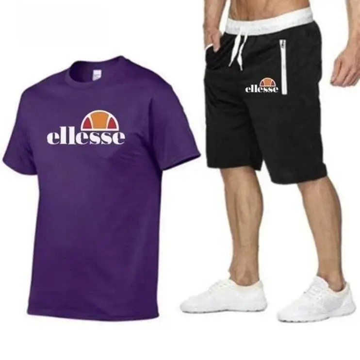 Popular casual fashion men's cotton short sleeve suit, limited time offer Menswear Basic 7