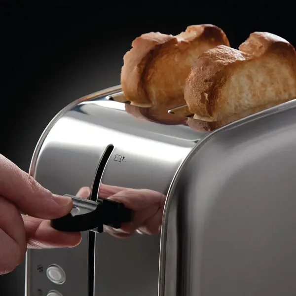 Russell Hobbs Futura 2 Slice Toaster with High lift Feature and Variable Browning control, Stainless Steel, Silver, 18780 1