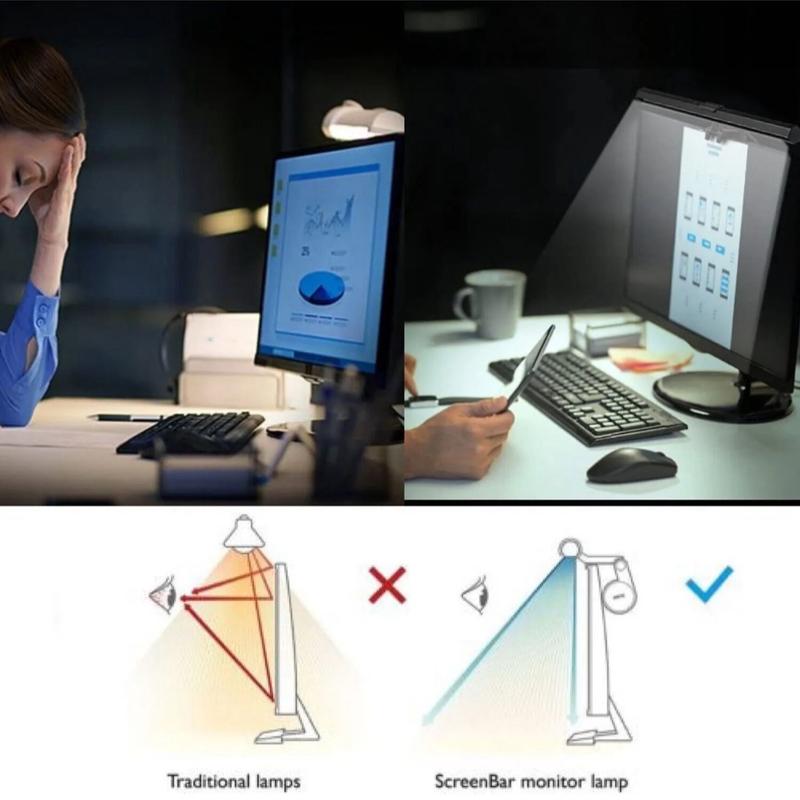 USB Powered RGB Colour Changing LED Monitor Light Bar for Computer Gaming Desk 3