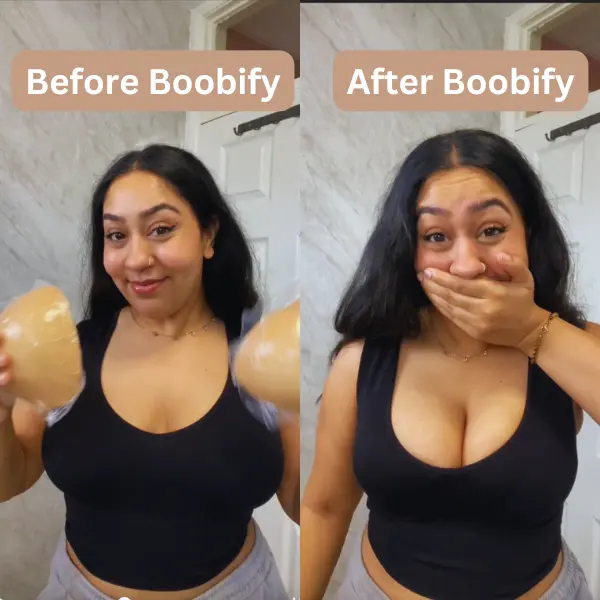Viral Boobify Sticky Inserts Push Up Sticky Cups Double Sided Sticky Cups Basic Comfort Womenswear minimalist clothing. Women Adhesive Push Up, Bra inserts, sticky bra pad, silicone bra, strapless bra, wireless bras, Day Dream Tube Or Backless Top Bikini 2