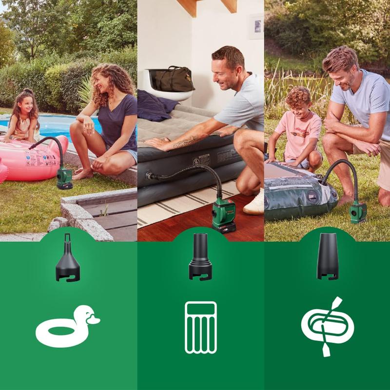 Bosch Home and Garden Cordless Air Pump/Air Pump for Air Mattress EasyInflate 18V-500 (Without Battery; 18 Volt System; Inflate or Deflate Airbeds, Paddling Pools and Other Toys; in Carton Packaging) 3