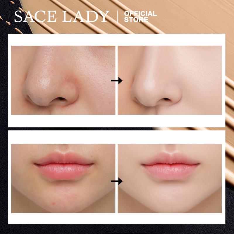 SACE LADY Long-lasting Medium Coverage Foundation, Lightweight Foundation, Moisturizing Foundation, Full Coverage Flawless Matte Waterproof Makeup Cream, Lightweight Concealer Foundation, Makeup Product, Valentines Gift, Gift for Girls 6