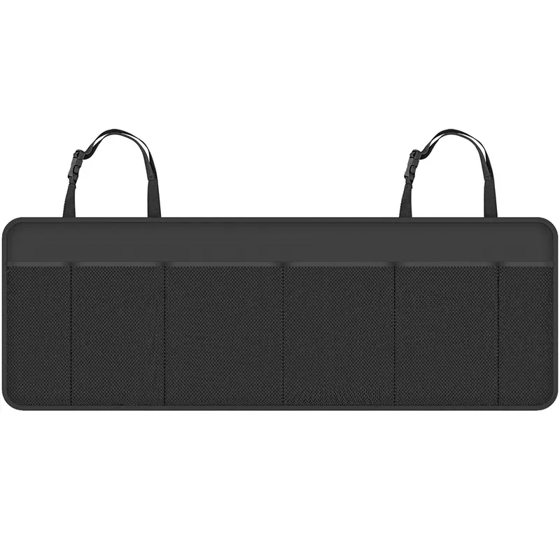 Vinsani Multi Mesh Pocket Hanging Car Boot Tidy Storage Bag Organiser Back Seat Declutter Pouch Car Accessories Storage Solution Foldable Cargo Trunk for Vehicles 2