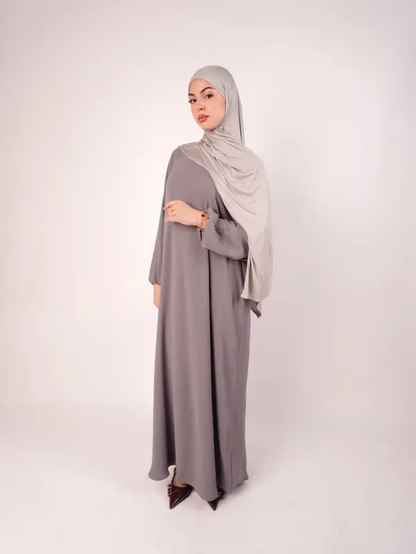 Plain Dubai Abaya with Pocket Regular Fit 6