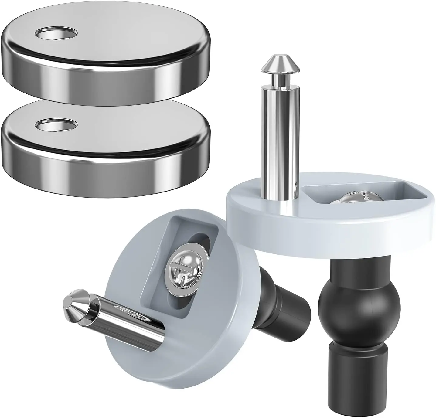 2PCS Toilet Seat Hinges Fixings, Universal Toilet Seat Holder, Toilet Seat Fixing Screw, Quick Release Toilet Seat Holder, Bathroom Fixture Accessories, Home Accessories, Kitchen Accessories, Back To School Supplies, Men's Gadget