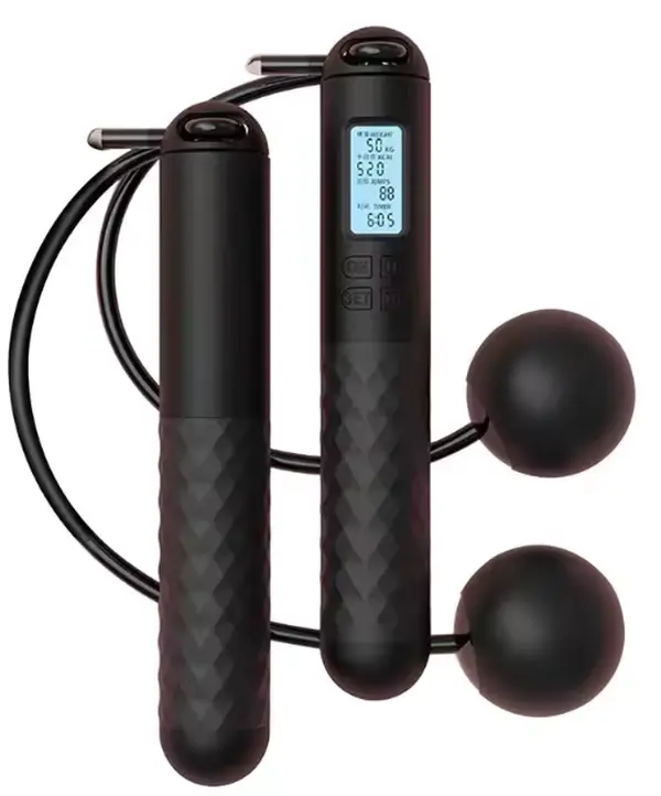 Smart Cordless Counting Skipping Rope Fitness Ropeless Jump Rope With Counter Weighted Skipping Rope For Fitness Accessories
