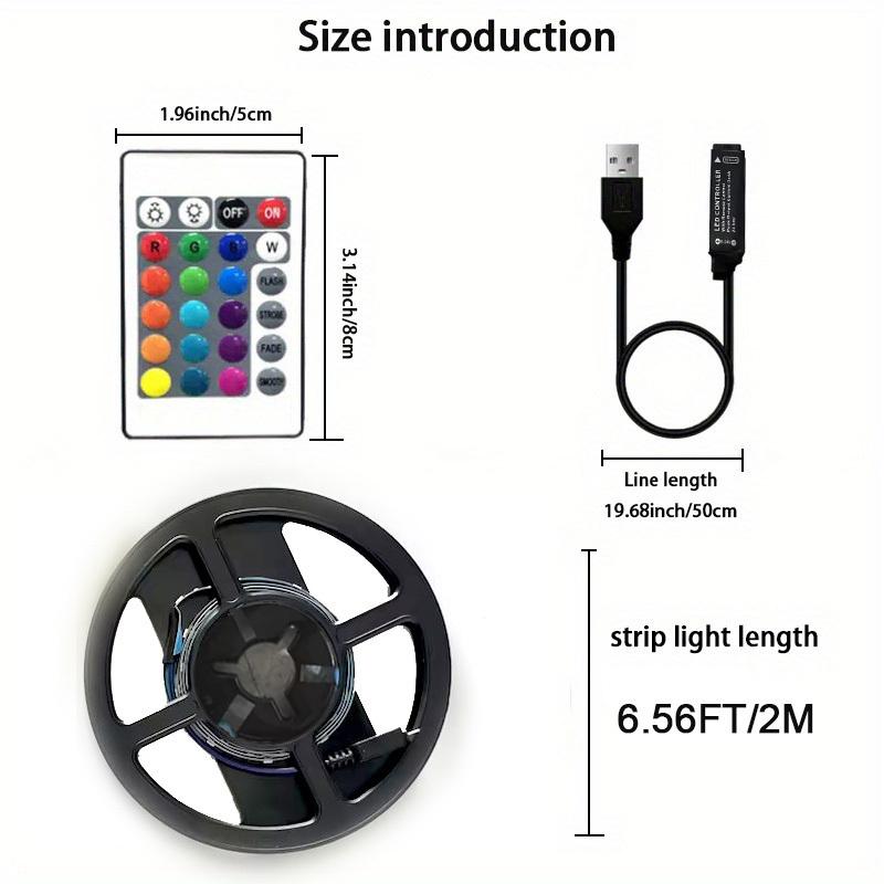 1 set of USB DIY backlight TV Belt LED strip lights 3.28ft/9.84ft SMD 2835 led flexible Cabinet light for home decoration 5