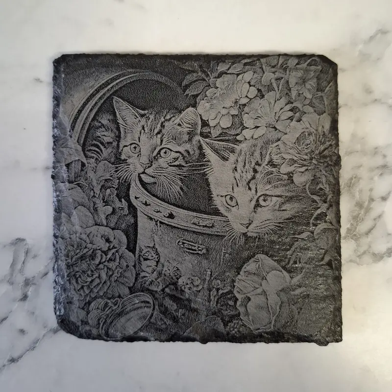 Kitchenware Cutlery & Tableware Placemats & Coasters - Laser Engraved Slate Coasters 0