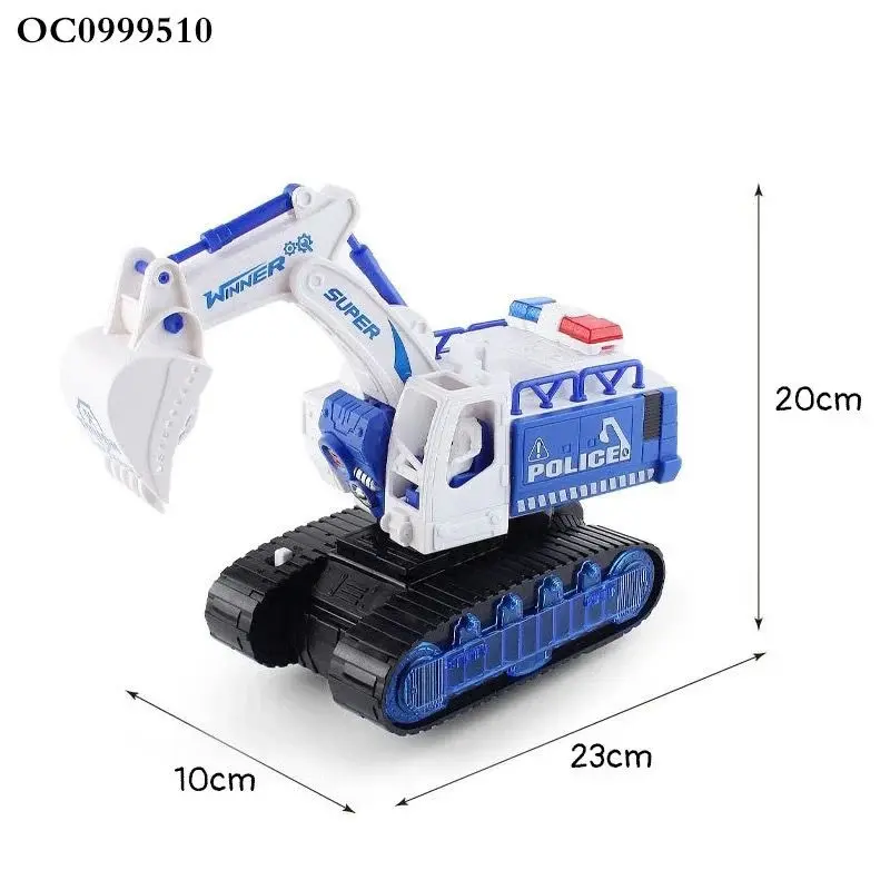 Kids Toys Swing deformation excavator Devastator Led Light & Music Toys For Kids 4