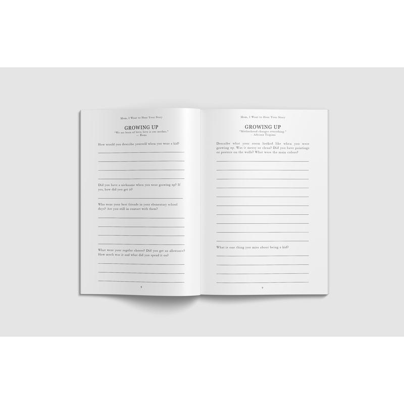 Mom, I Want to Hear Your Story: A Mother’s Guided Journal To Share Her Life & Her Love (Hear Your Story Books) 6