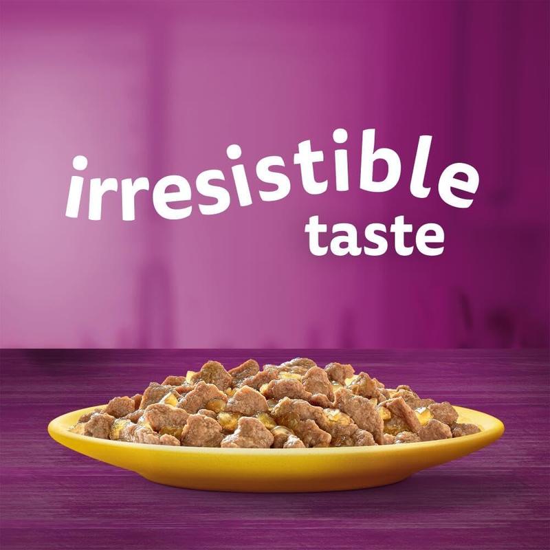 Whiskas 1+ Adult Poultry Selection in Jelly 40 Pouches, Adult Wet Cat Food, Megapack (40 x 85 g) 1