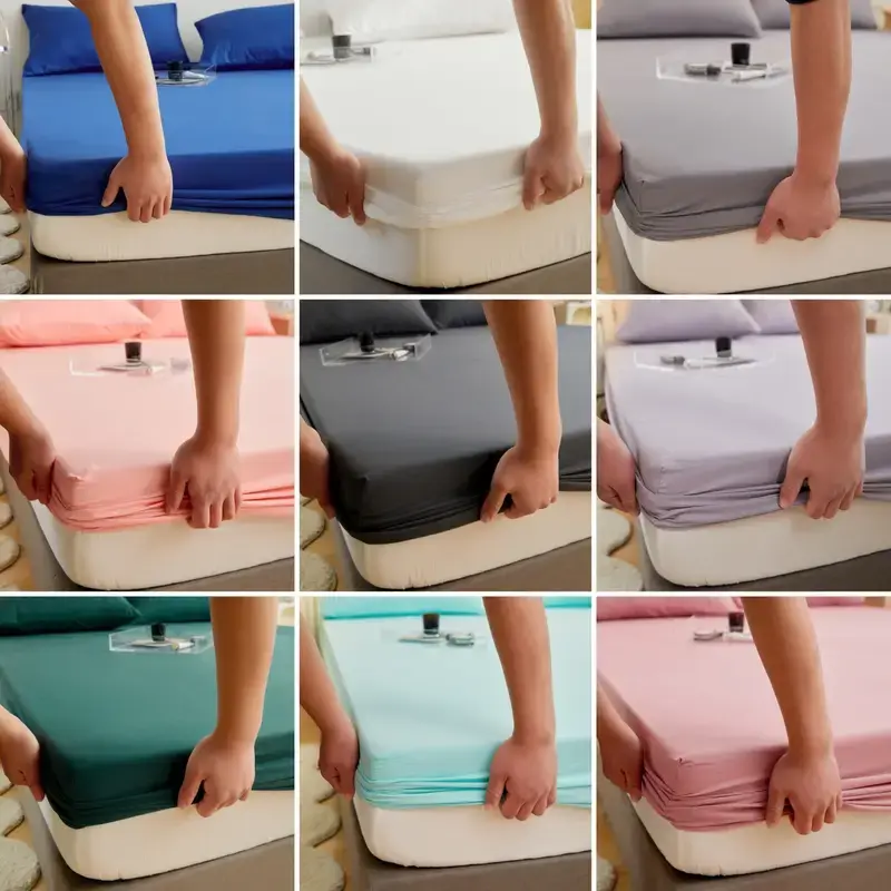 Extra Deep 26CM Fitted Sheet Super King- Soft Brushed Microfiber Easy Care - Fade Wrinkle Resistant Deep Pocket Fitted Bed Sheet