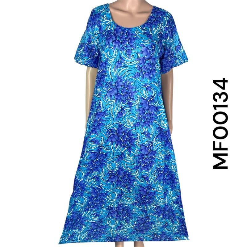 Product Introduction of Cotton Floral Nightwear for Women - Homewear - Womenswear, Printed Cotton Fabric, Nighty. Breathable Comfortable Soft Loungewear Shortsleeve  Style 12