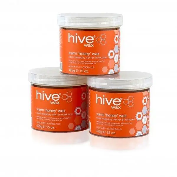 HIVE WARM 'HONEY' WAX - 3 FOR 2 PACK Body Care Hair Removal Vegan Comfort