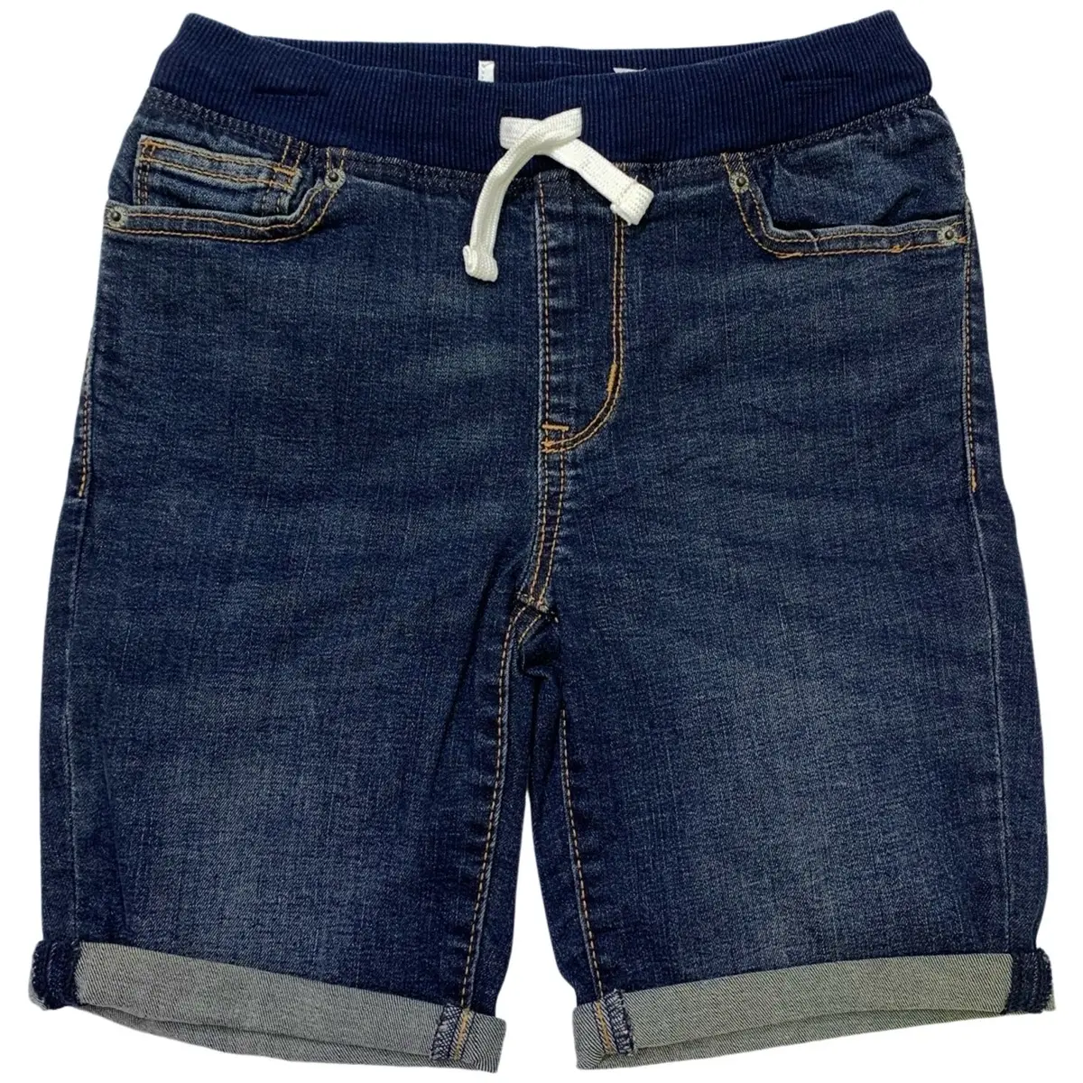 Boys Denim Stretch Adjustable Shorts Cotton Stretch Summer Holiday Shorts