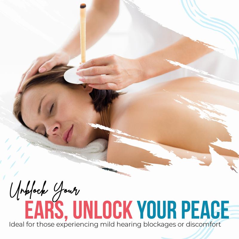 Glamza Clearsound Ear Candle Pair - 8 Pairs with Discs - Natural Relaxation & Ear Care Solution 8