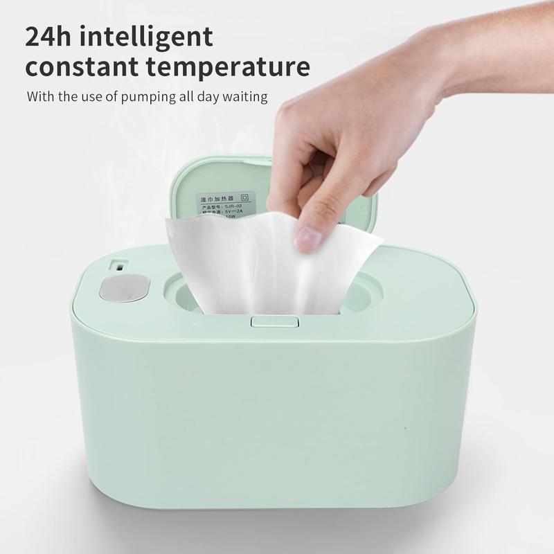 Baby Wipe Warmer Large Capacity Baby Wet Wipes Warmer Dispenser USB Powered, Keep Wipes Warm & Moist, Ideal for Newborns, Gentle on Baby's Skin, Convenient & Portable Baby Care, Safe & Efficient, Perfect for Diaper Bag, Home & Travel Use 5
