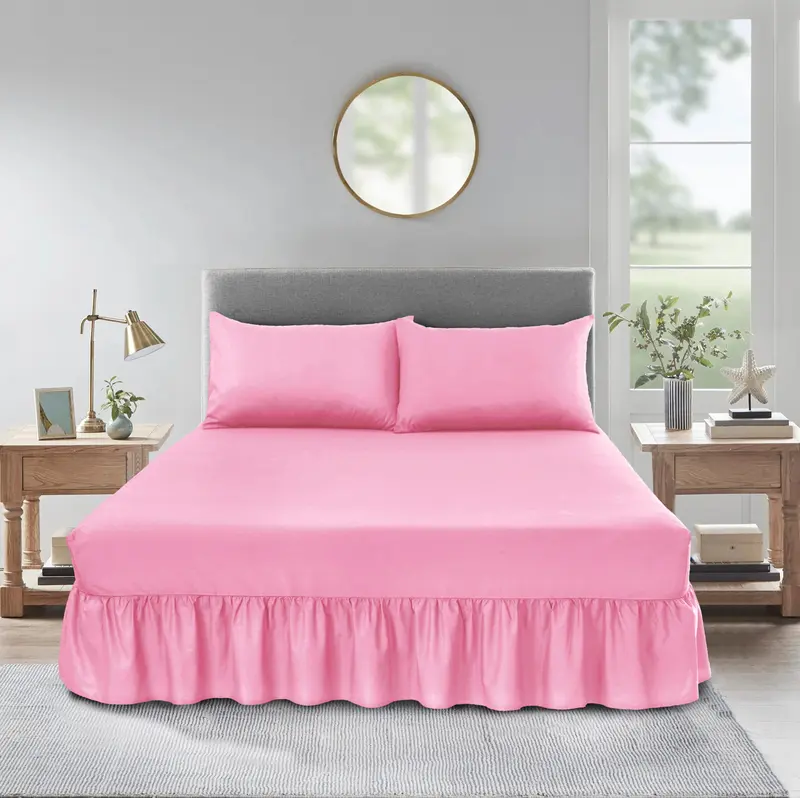 ROOEE Valance Fitted Sheet – 100% Poly Cotton, Extra Deep, Premium Hotel Quality – Single, Double & King – 20+ Colors 2