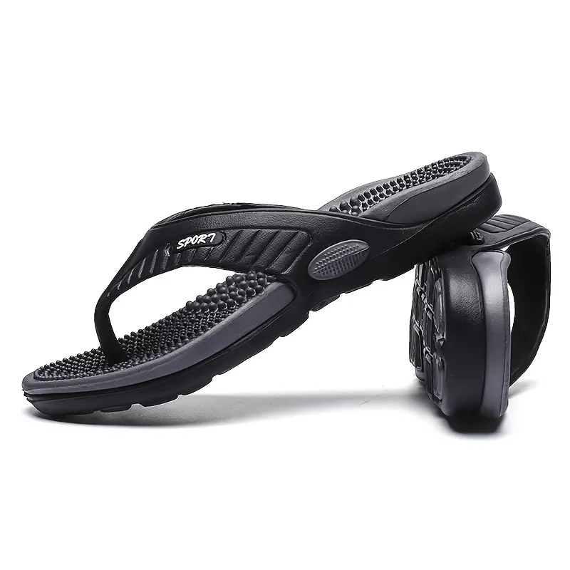 Acupressure Massage Slippers, Flip-Flops, Arch Support, Suitable for Adults, Unisex, Lightweight And Comfortable Summer Sandals with Shock Absorption And Anti-Slip Features, Ideal for Indoor And Outdoor Use at The Beach During Spring And Summer. 1