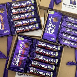 Cadbury Dairy Milk Chocolate Gift Choose From Milk Chocolate, Fruit & Nut or Wholenut, Perfect Birthday Presesnt, Tasty Treat!