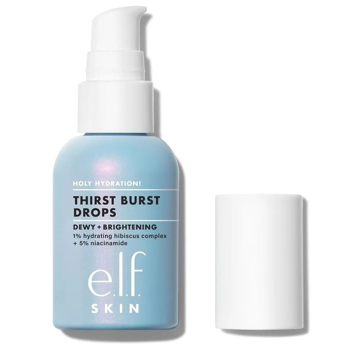 e.l.f. Holy Hydration! Thirst Burst Drops, Gel Serum Drops, For a Dewy, Plump Complexion, Non-Greasy Feel, With Hyaluronic Acid & 5% Niacinamide, Vegan & Cruelty-Free Hydrating Skincare Brightening Comfort Moisturizing Moisturize Moisturizer