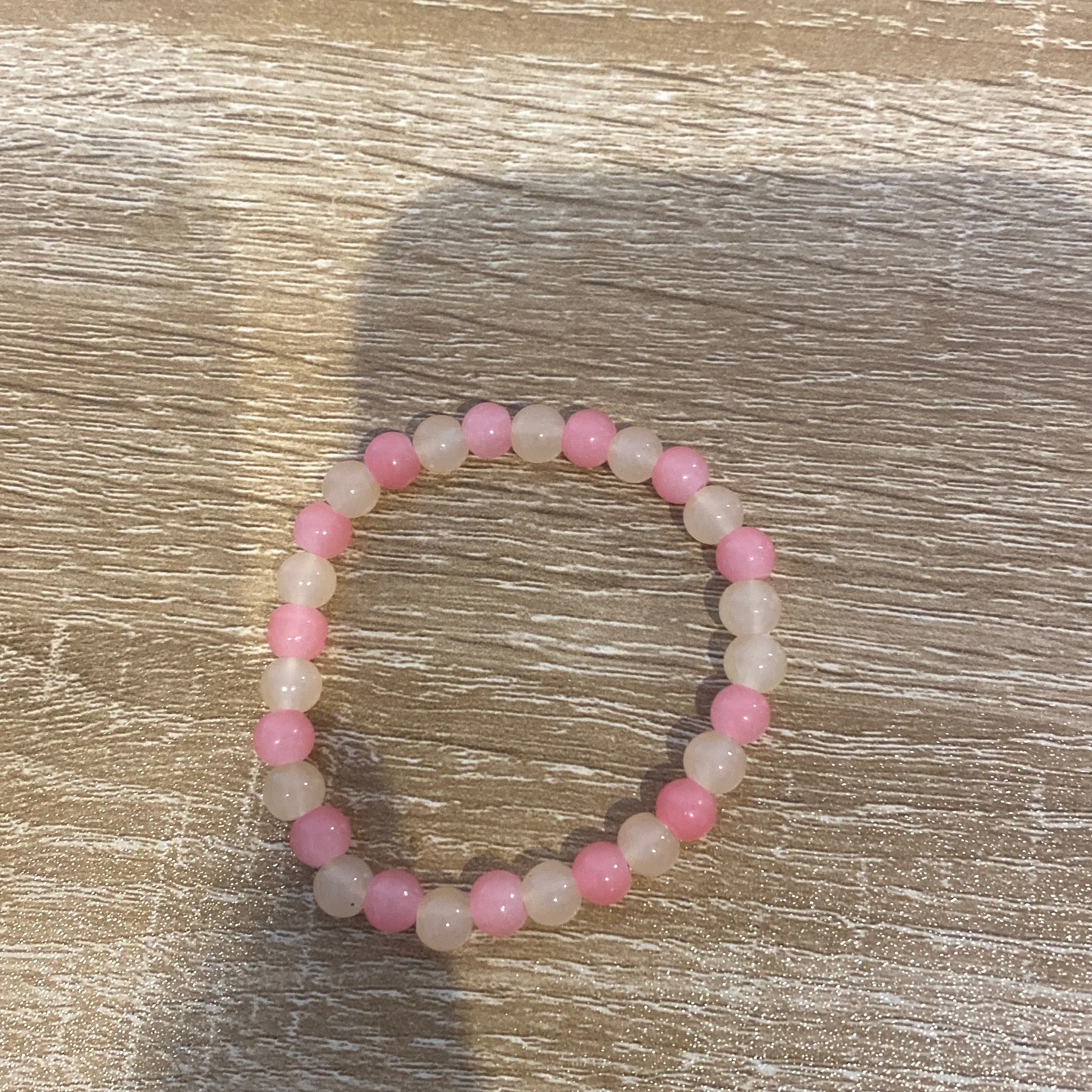 Nice pink and white nice bracelet