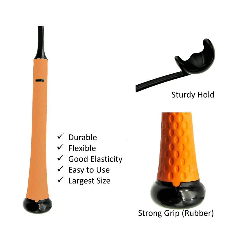 Tuffzilla  Heavy Duty Easy Grip 65cm Long Dog Ball Launcher for Dogs with DOG BALLS Dog Toys Dog Ball Thrower Slinger Tennis Balls for Dogs Strong Hands free Pick Up Random Colour 4