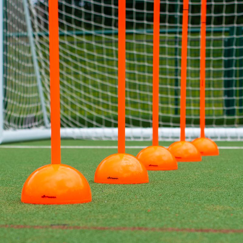 Futtymania Football Slalom Poles Set - Enhance Fitness, Speed, and Agility - Multi-Sports Training Aid - Highly Visible Neon Color for Effective Training Courses 2
