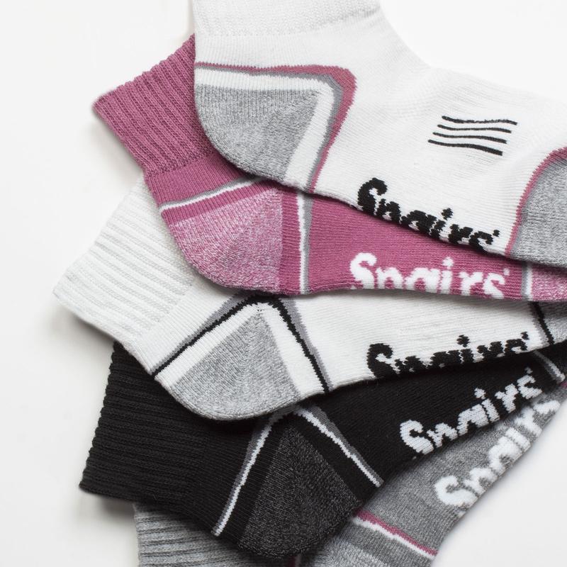 Spairs Ladies' 5 Pack Technical Ankle Sport Socks 4