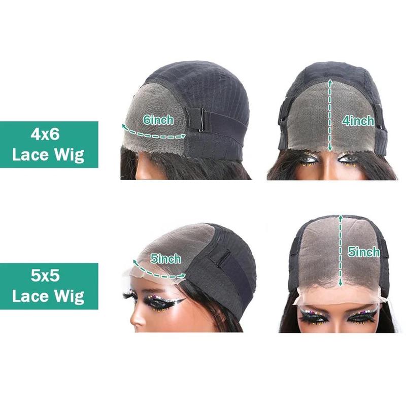 6x4 Glueless Wig Human Hair Ready To Wear And Go Preplucked Pre Cut Body Wave 5x5 9x6 HD Lace Frontal Human Hair Wigs For Women Body Wave Lace Front Wigs Human Hair Pre Plucked 9