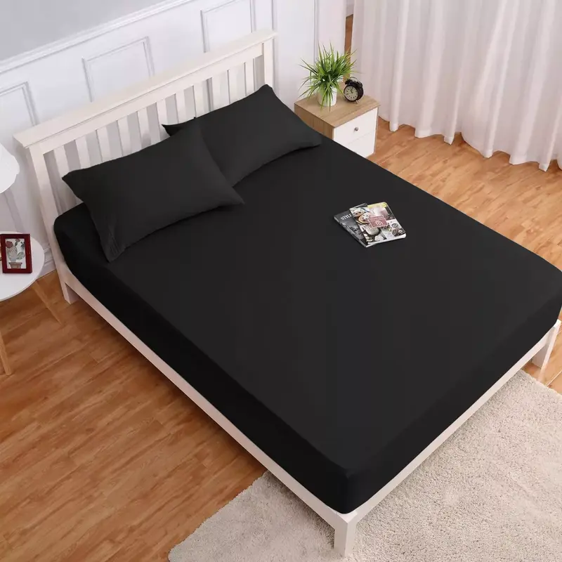Ultra Soft Extra Deep Fitted Bed Sheet – 16"/40cm and 10"/25cm Deep Pockets, Easy Iron, All Season Microfiber Fitted Deep Sheet – Available in Single to Super King Sizes UK Bedding 5