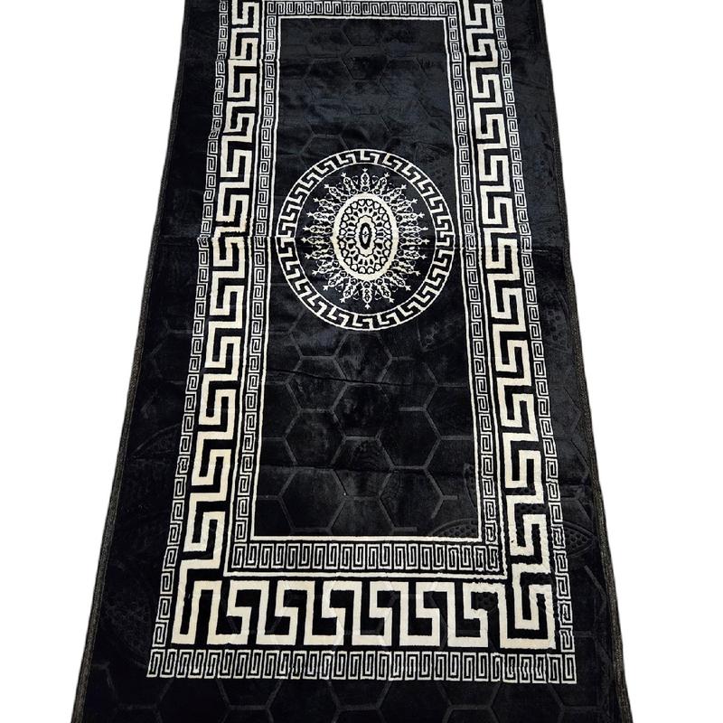 GREEK STYLE 90X190CM HALLWAY RUNNER NON SLIP MACHINE WASHABLE SOFT LUXURY 1