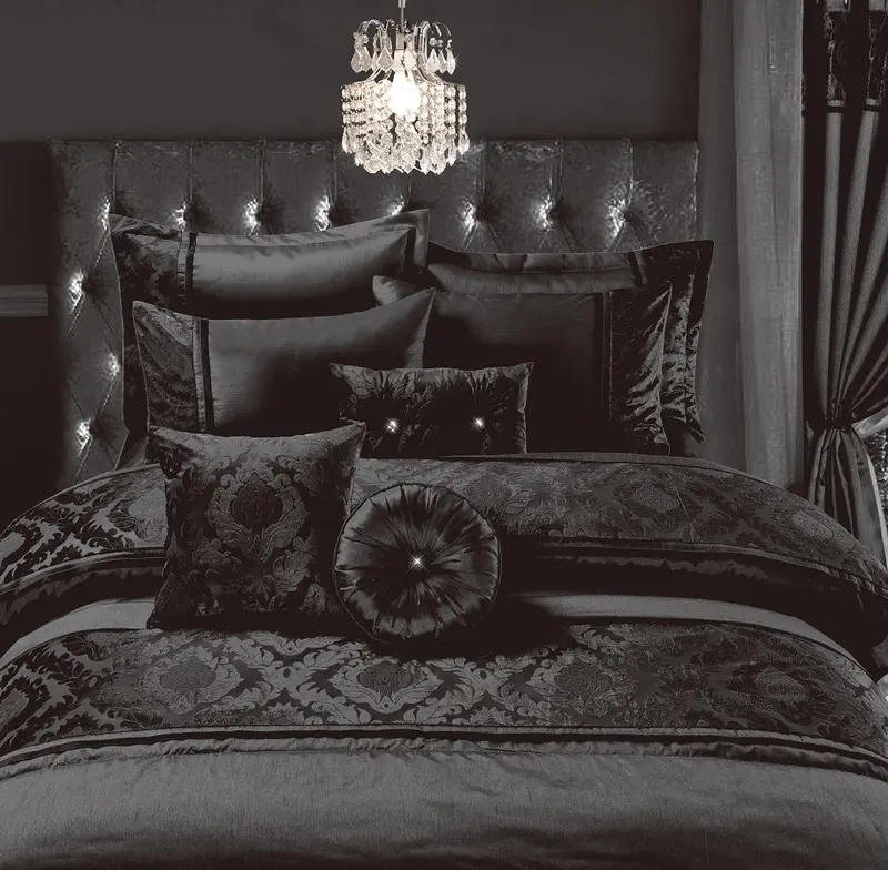 Casablanca Embroidery Design Duvet Quilt Cover With Pillowcase Cover Set Material 100% Polyester 1