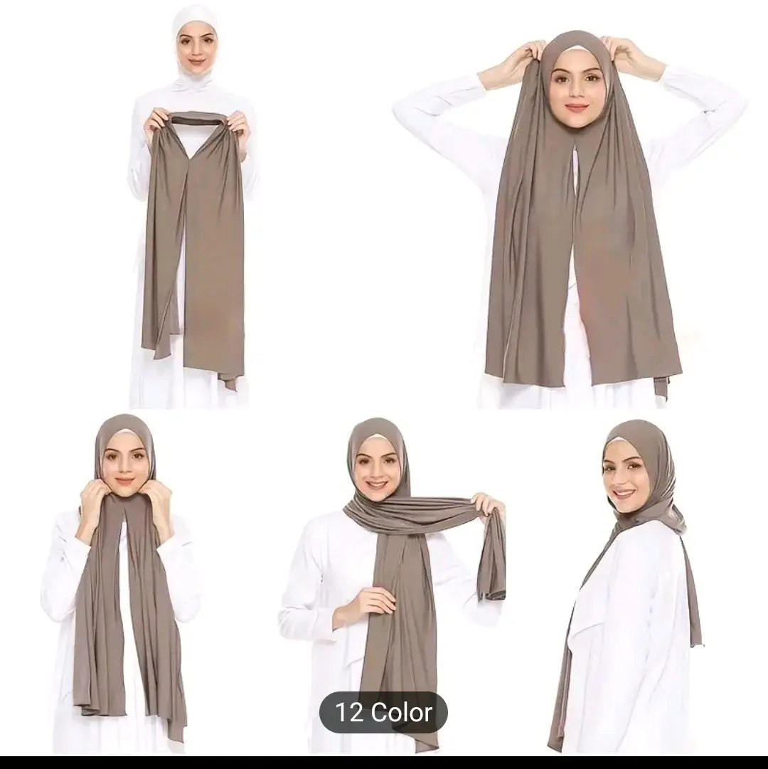 Jersey Hijab Ready to Wear with Matching Tube - Instant Scarves
