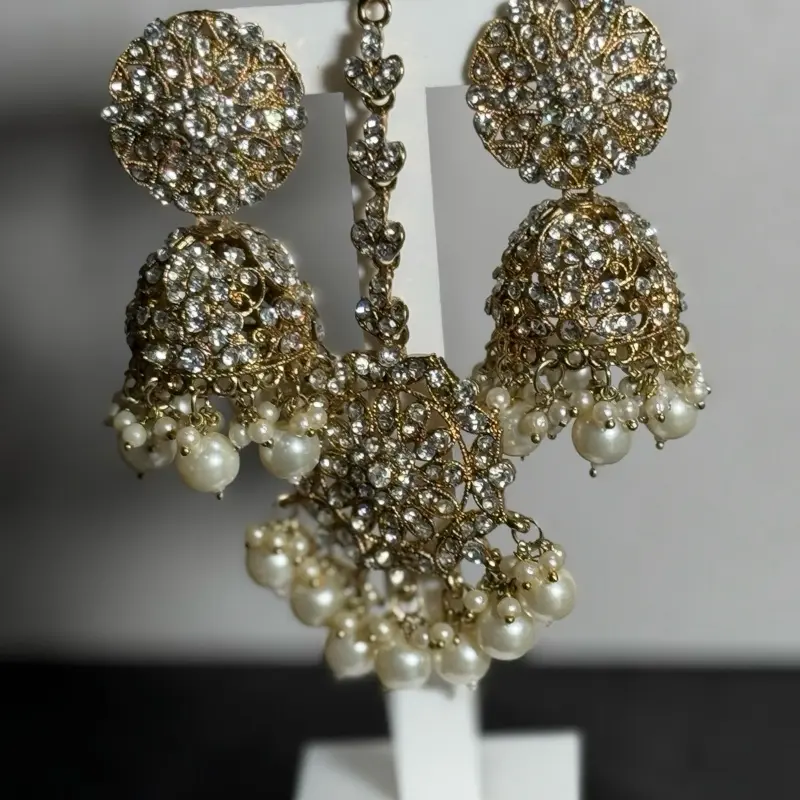 Kriti Jhumka Tikka Set for Girls - Traditional Indian Jewelry 2