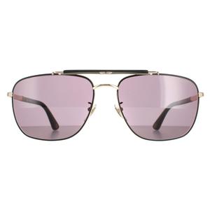 Police Sunglasses SPLD43 Origins 44 0302 Rose Gold Semi Matte Black Smoke for Male - Mens Sunglasses - Menswear