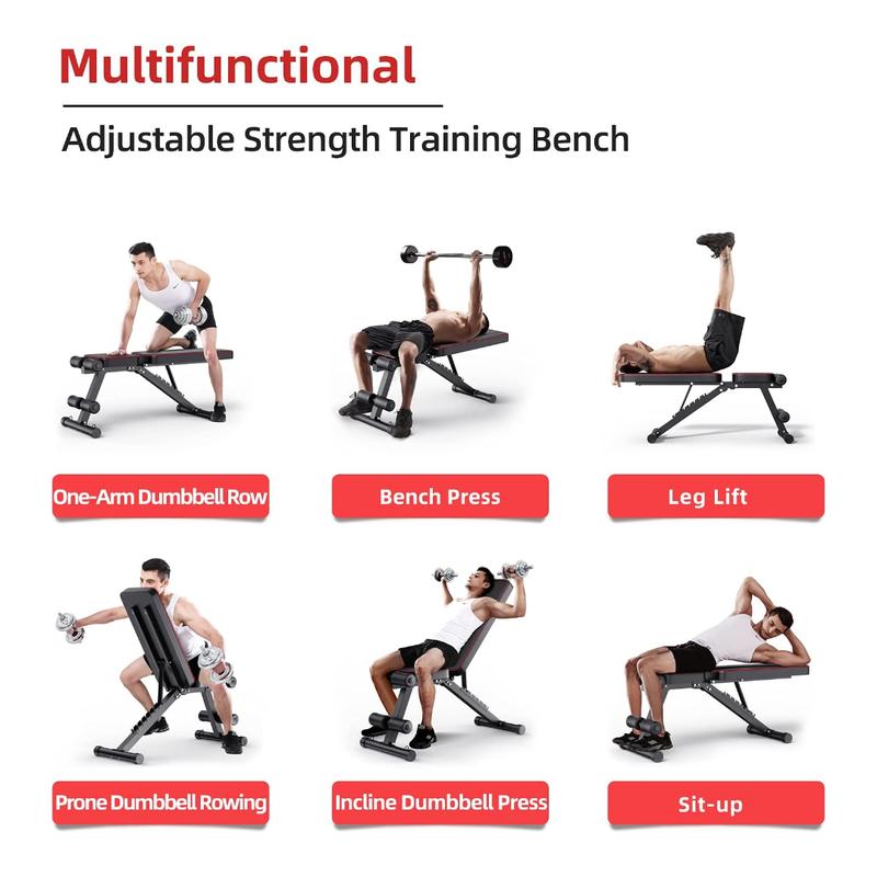 GymSets Adjustable & Foldable Weight Bench 2