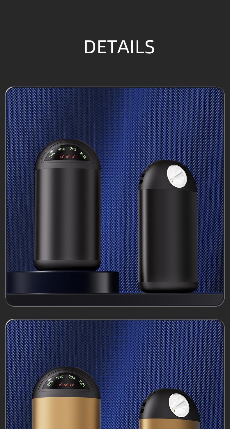 Product Introduction of New USB warm hand treasure charging treasure mini convenient portable flashlight self-heating warm baby 15