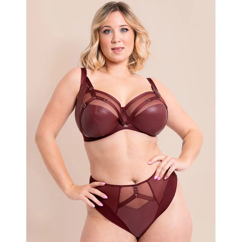 Curvy Kate Enclose Balcony Side Support Bra Oxblood