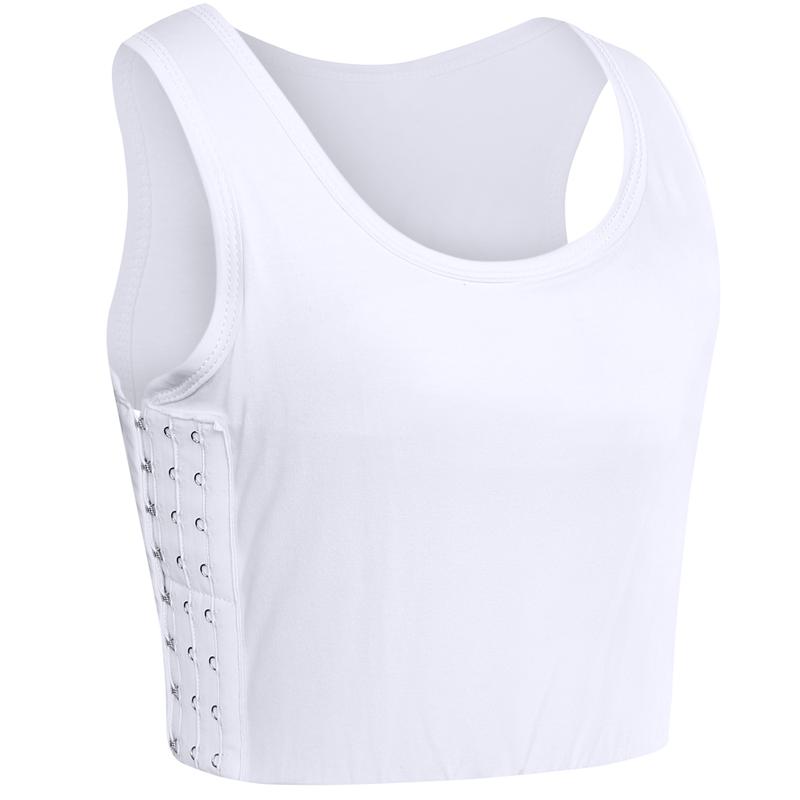 Product Introduction of XUJI Women Tomboy Trans Elastic Chest Binder Breathable Cotton Slim Fit Tank Top 14