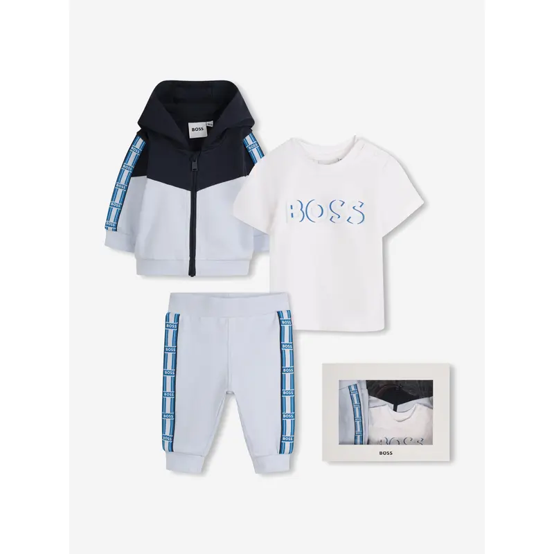 BOSS Baby Boys Tracksuit Set in Blue 0