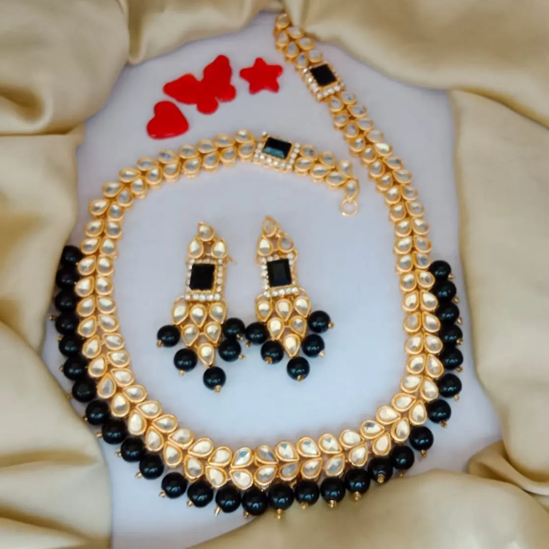 Fine casting kundan mala